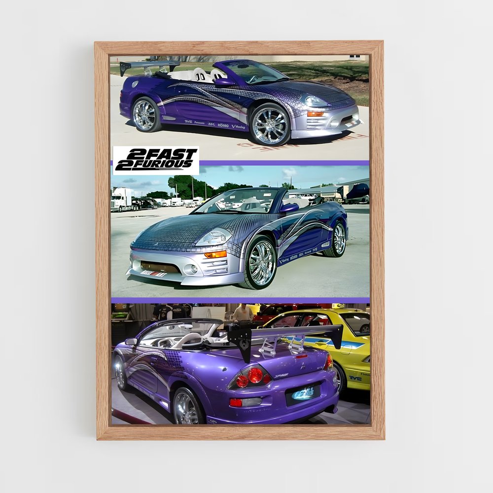 Poster Purple Speedster – affiche Mitsubishi (vue 4)
